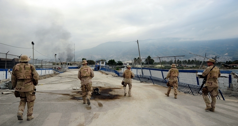 Coast Guard PSU conducts security sweep in the port of Port au Prince - Haiti